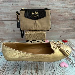 🔺COACH Women’s Flat Shoes & Purse - Set 🔻
